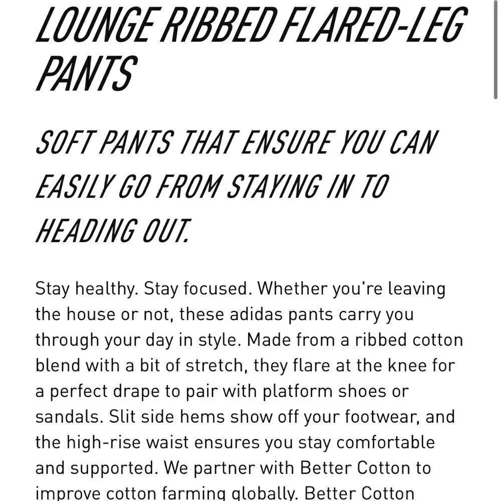 Lounge Ribbed Flared Pants - Picture 6 of 10